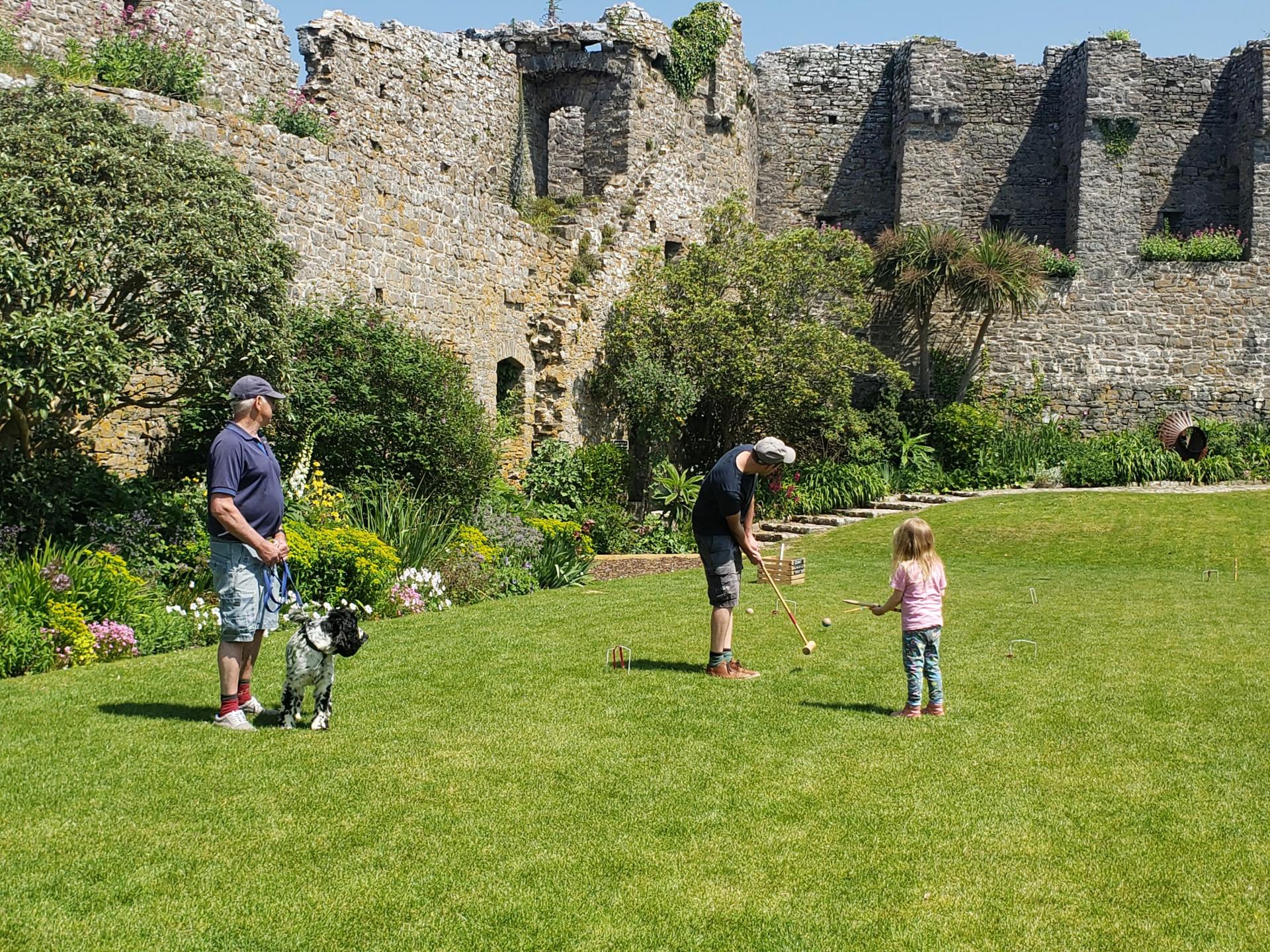 Croquet on the lawn